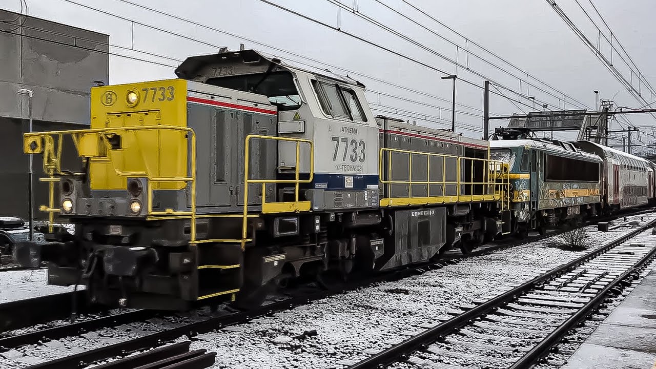 Trains at Forest-Midi Station 09-01-25