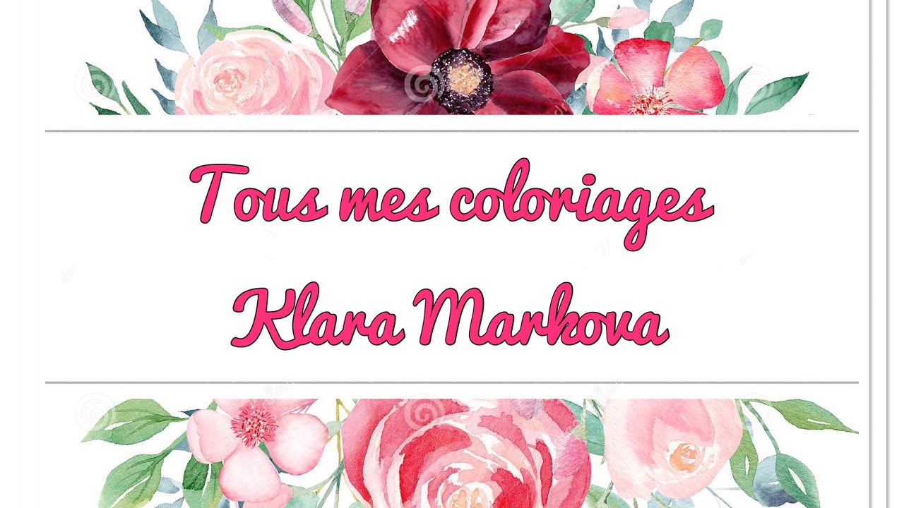 Tous mes coloriages Klara Markova