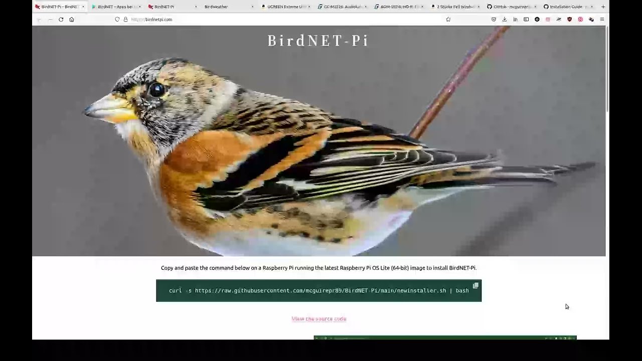 BirdNET-Pi - Vogelstimmen mit dem Raspberry Pi 24/7 vollautomatisch erkennen