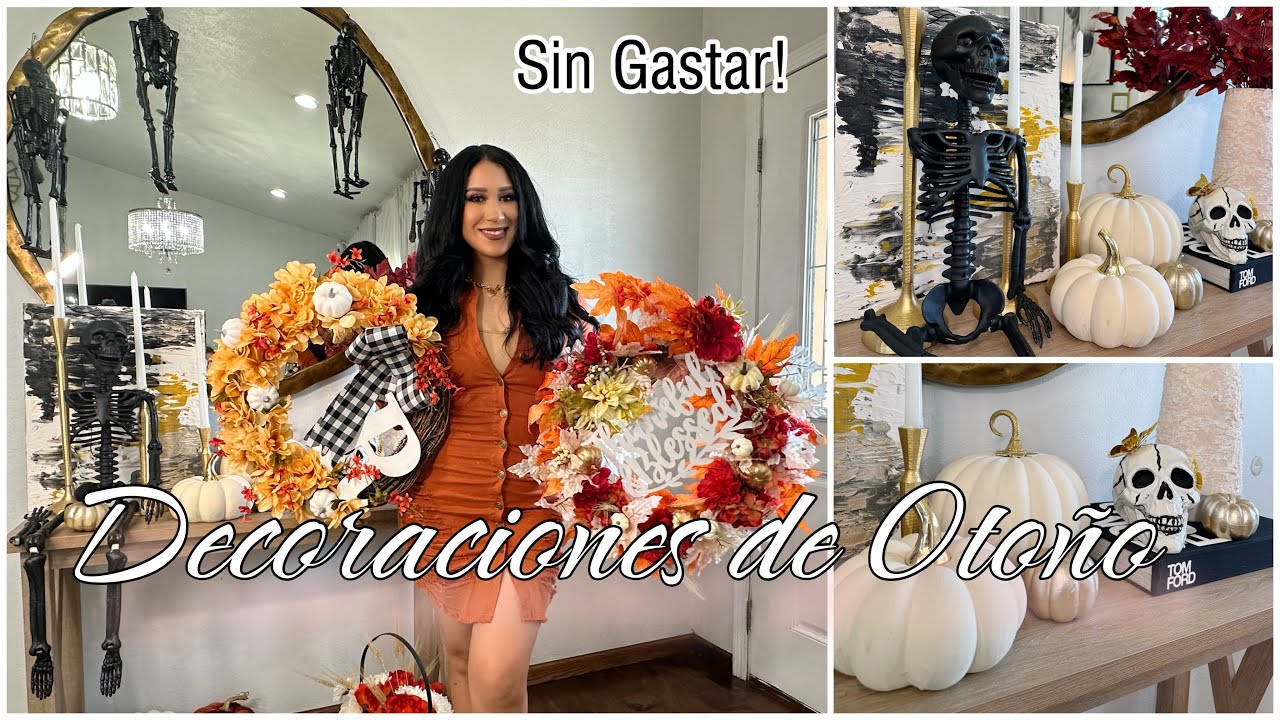 DIY DECORACIÓNES DE OTOÑO 🍁 Sin Gastar!! Con lo que ya tienes en casa!