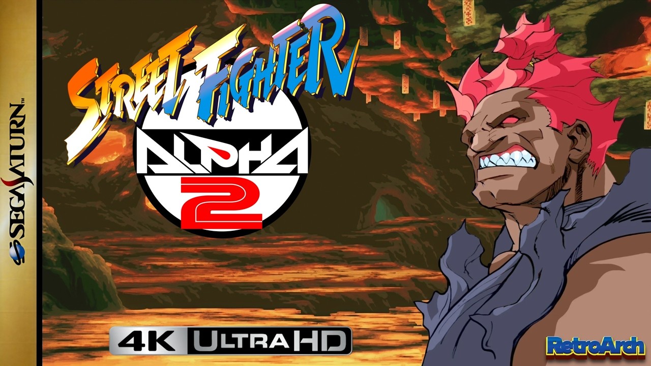 Street Fighter Alpha 2: Akuma — Sega Saturn Longplay 4K