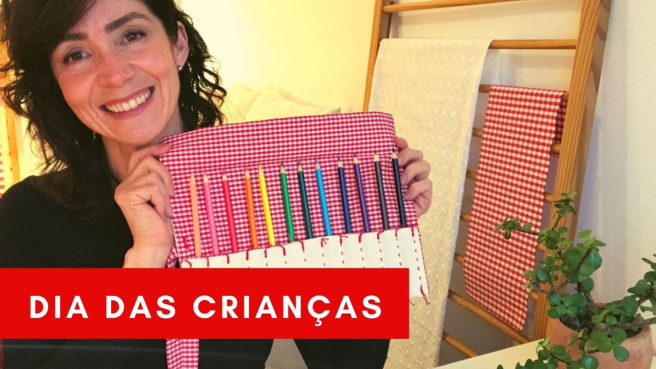 ESTOJO DE LÁPIS PARA O DIA DAS CRIANÇAS