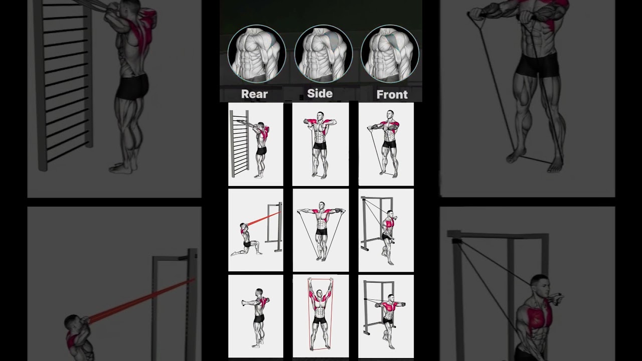 Shoulder Workout With Resistance Band @fittype #shorts