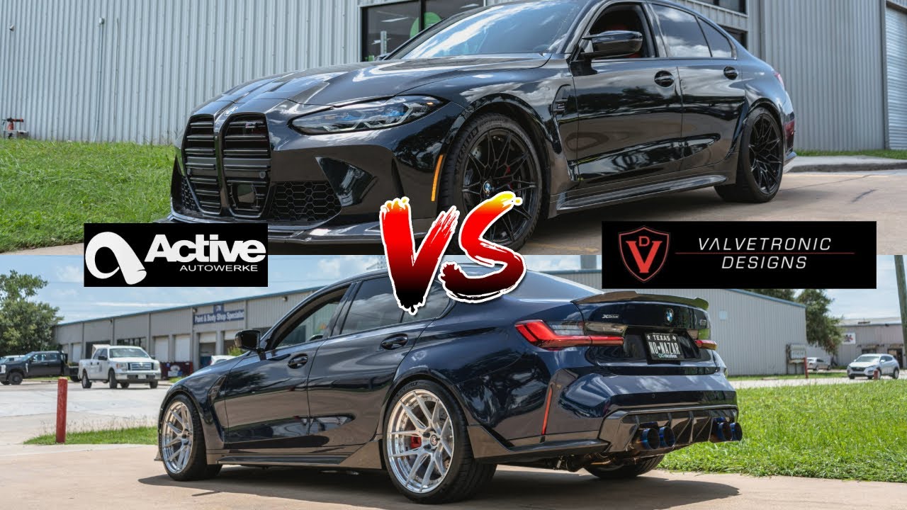 S58 Equal Length Exhaust Battle! Valvetronic VS Active Autowerke Sound Comparison