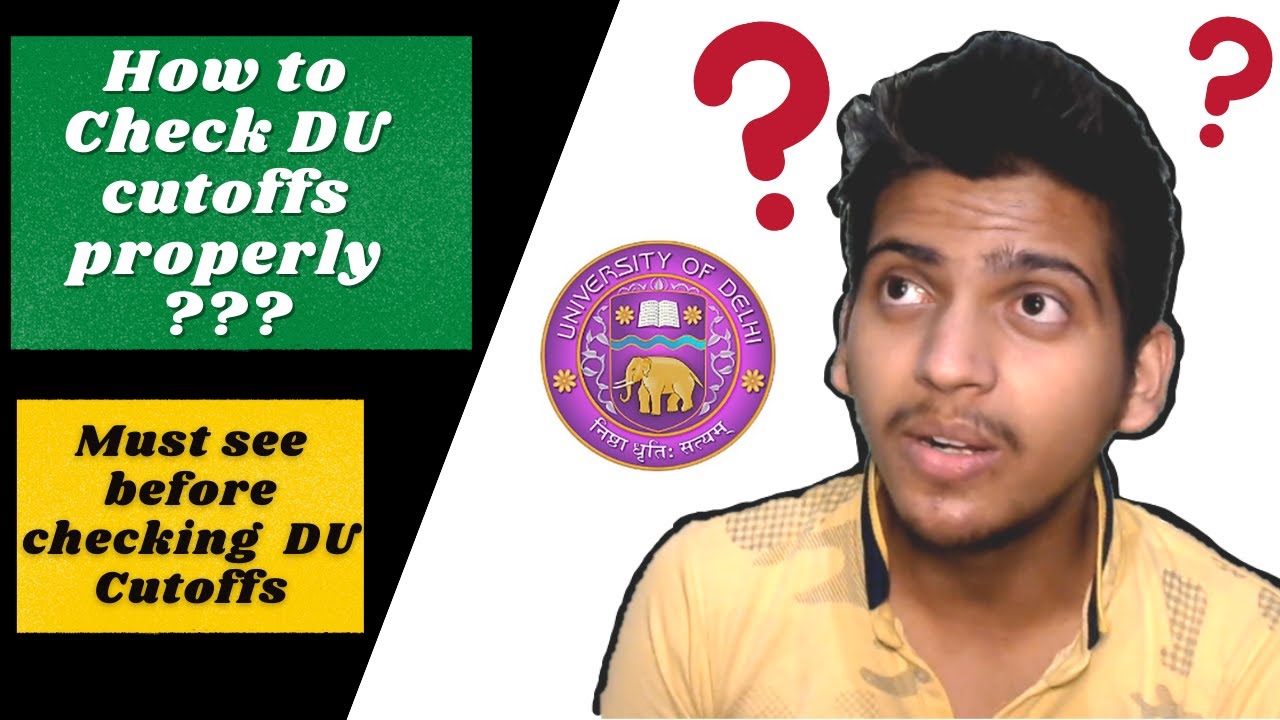 How to check DU Cutoffs | DU Cutoffs 2021 | Proper way of checking DU Cutoffs | DU Admission 2021