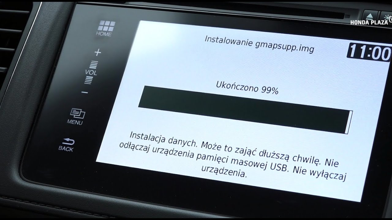 Poradnik HondaPlazaTV- #3 aktualizacja map (nawigacji) w Honda Connect+