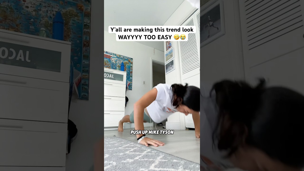 Can you do this push-up challenge? 👀😂😭#fypシ゚ #funny #challenge #workout #relatable #shorts #viral