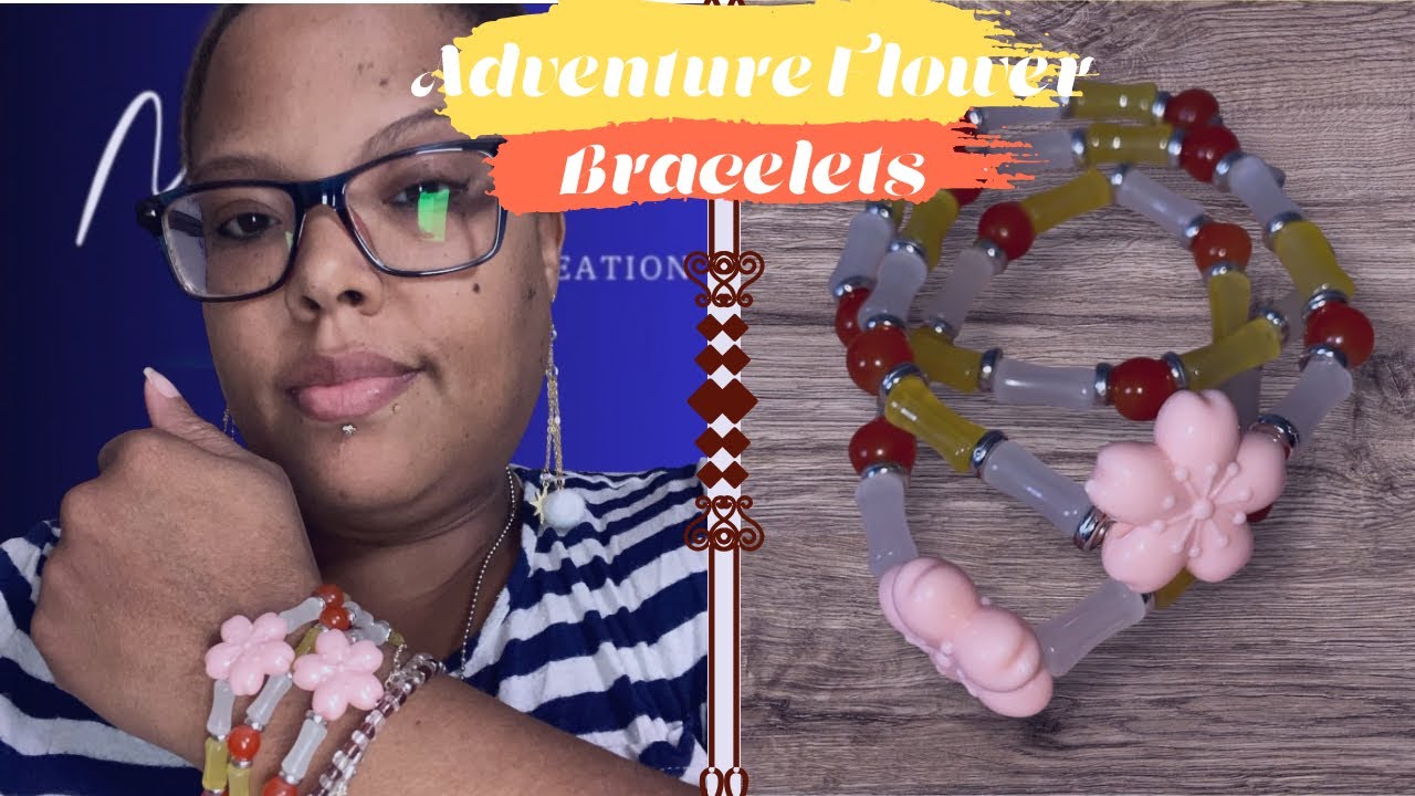 Creating A Adventure Braclets With 2 Flowers Together!! 🌸