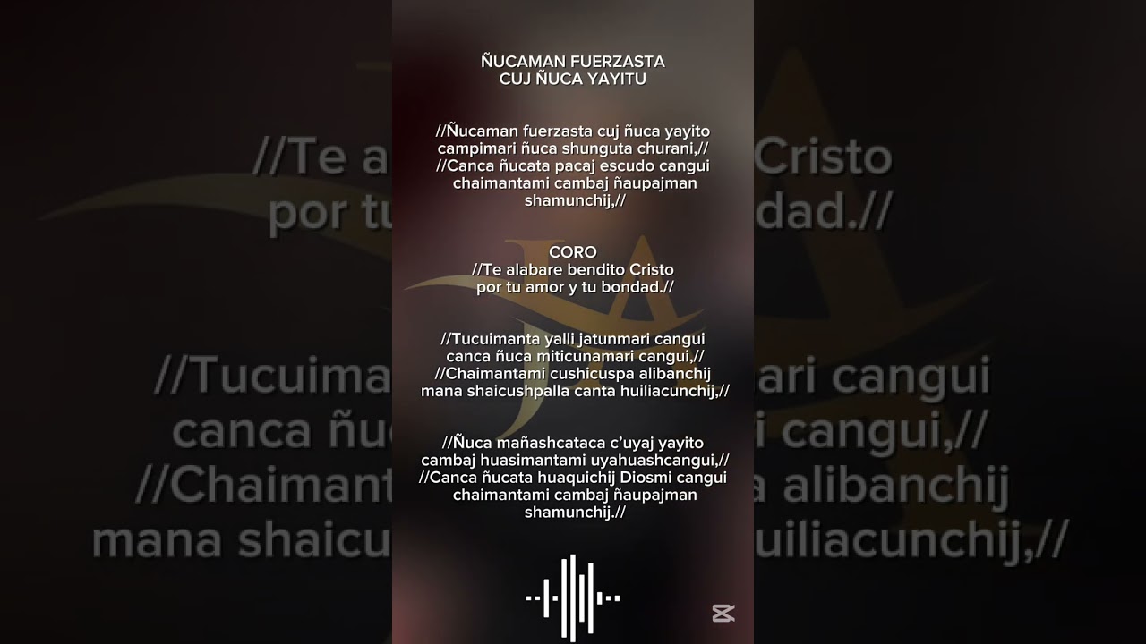 ÑUCAMAN FUERZASTA CUJ ÑUCA YAYITU