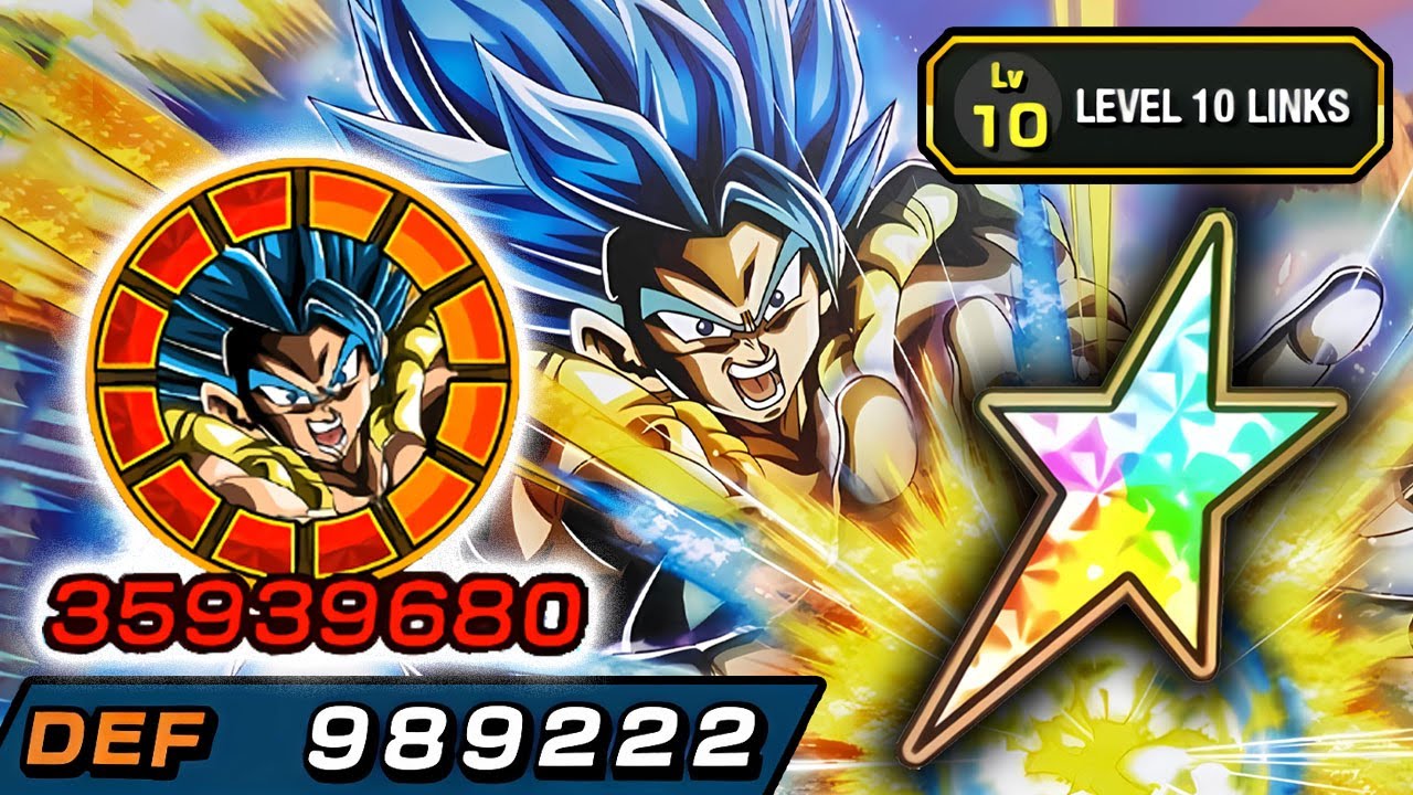 100% NEW PHY LR GOGETA BLUE LEVEL 10 LINKS SHOWCASE!!! Dragon Ball Z Dokkan Battle