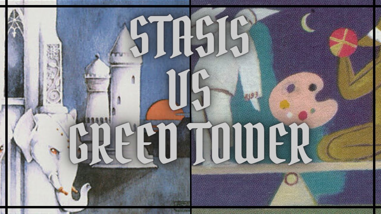 Mtg Old School, Round 2: Stasis VS Greed Tower ( Farmstead 10 )