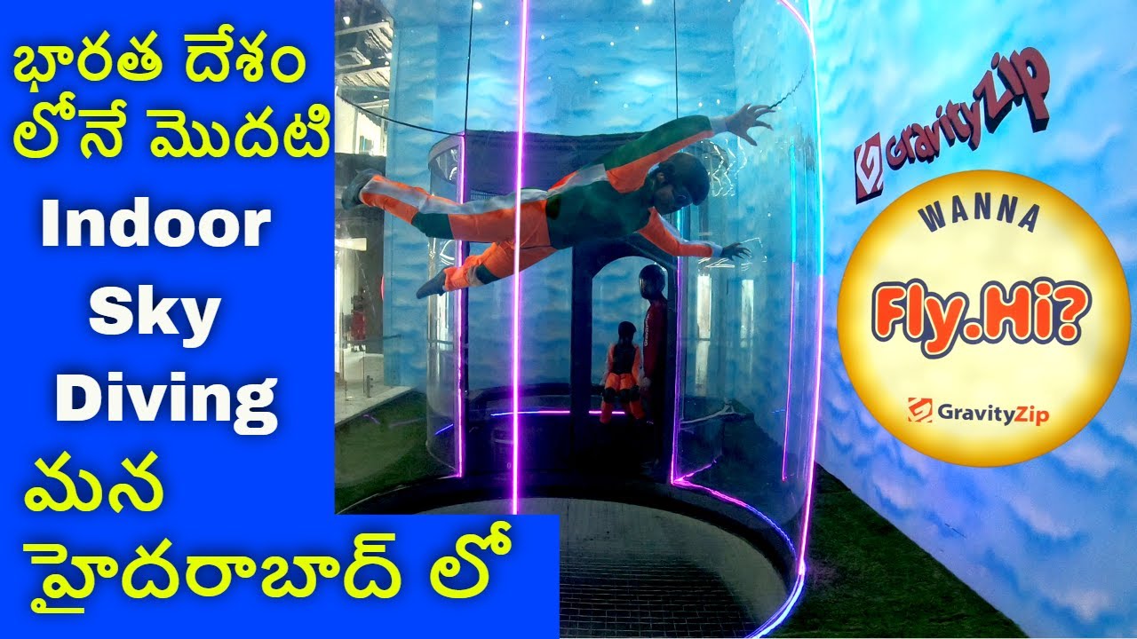 India's First Indoor #Skydiving Facility in Our #Hyderabad | #Gravityzip