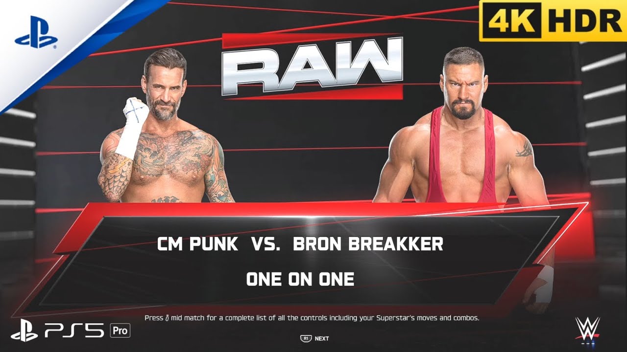 CM Punk vs. Bron Breakker | World Heavyweight TitleMatch: Raw | Fusion-GamePlay | 