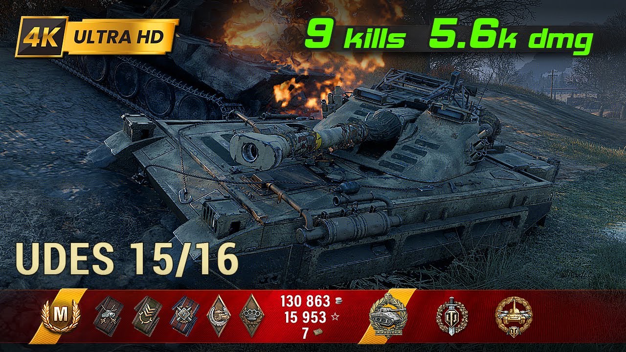 UDES 15/16 💥 9 Kills / 5.6k Damage 💥 WoT Replay #406