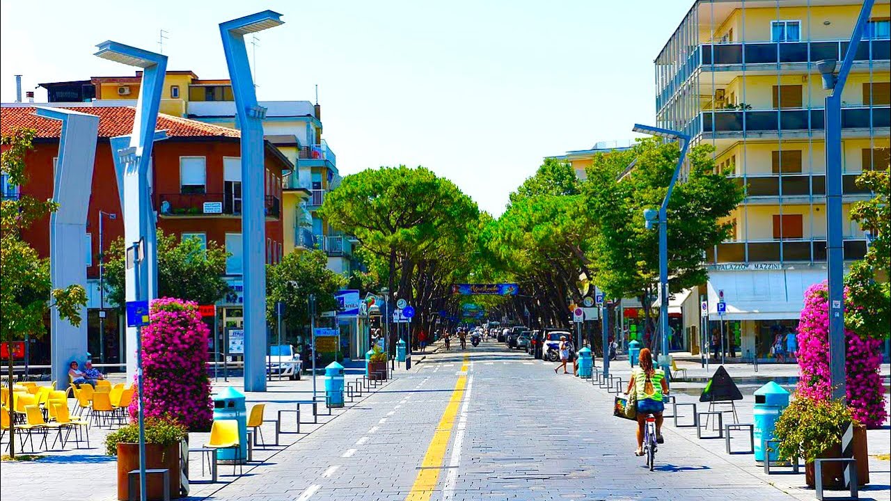 Lido Di Jesolo City Driving, Italy, 30 June 2023, 4K