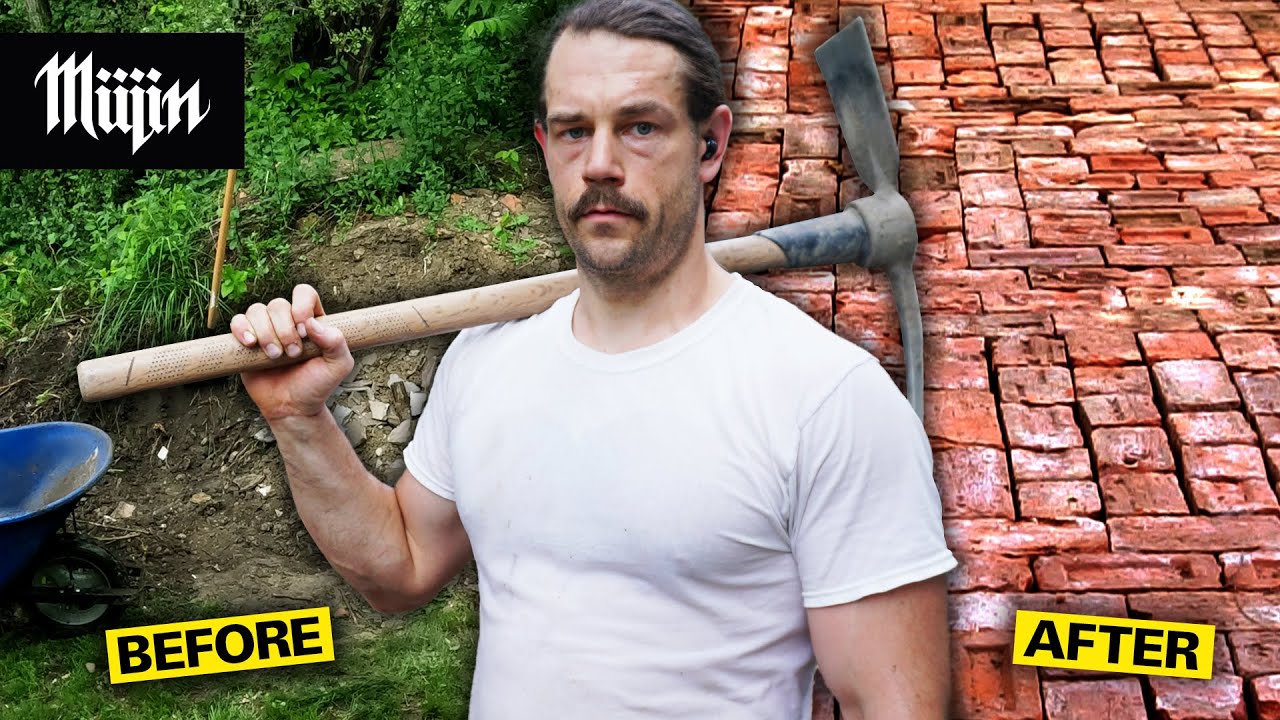 I built a patio with bricks from my house &ndash; the hard way