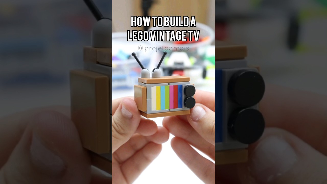 LEGO VINTAGE TV #lego #legoshorts #legoinstructions #legobuild