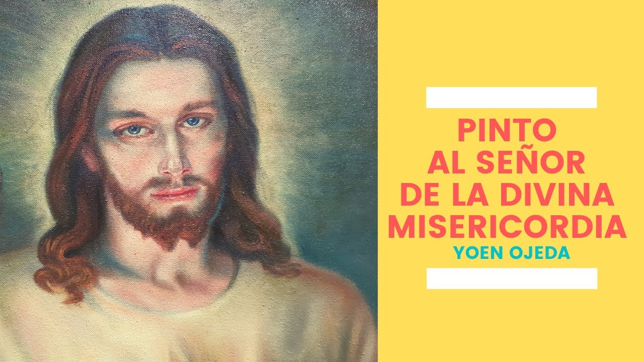 PINTANDO LA IMAGEN DEL SEÑOR DE LA DIVINA MISERICORDIA.