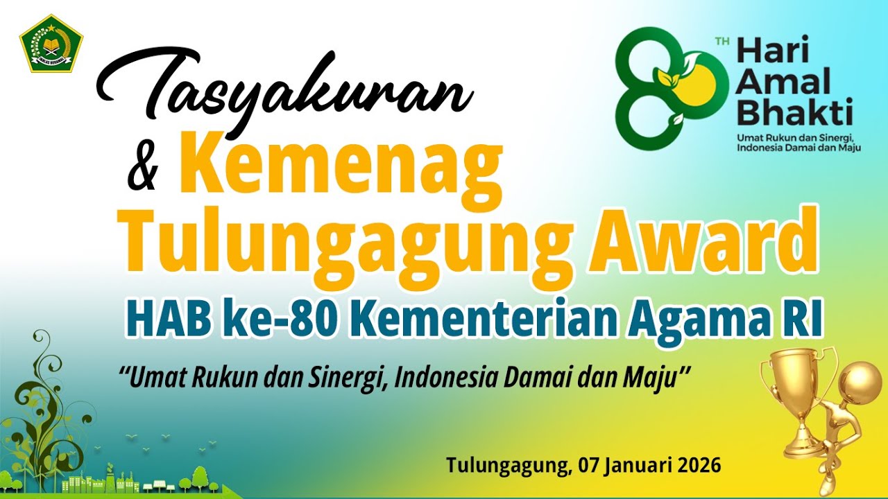 Tasyakuran dan Kemenag Tulungagung Award  HAB 80