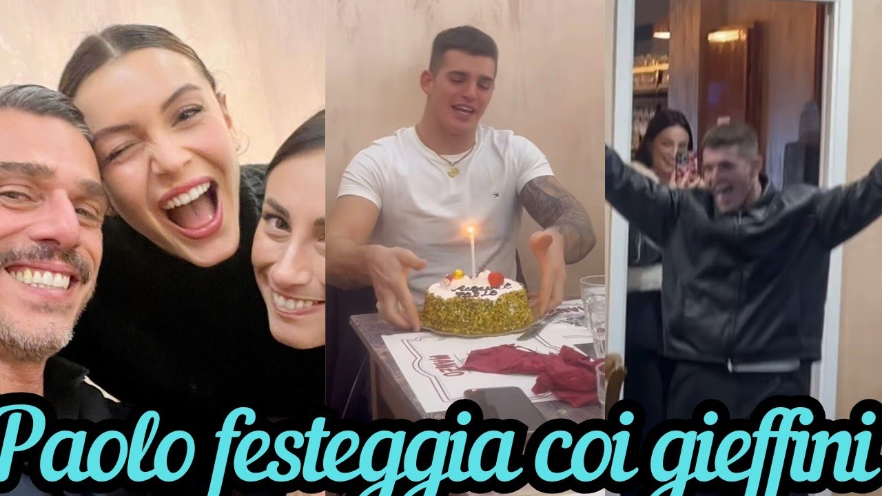 PAOLO MASELLA: party di compleanno con i gieffini ed altri amici