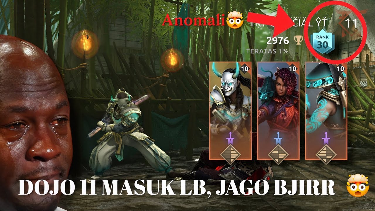 ANOMALI DOJO 11 MASUK LB 🤯🤯 , JAGO BJIRR 😵‍💫😵‍💫 #sfa #shadowfightarena #shadowfight4 #sf4 #shadow