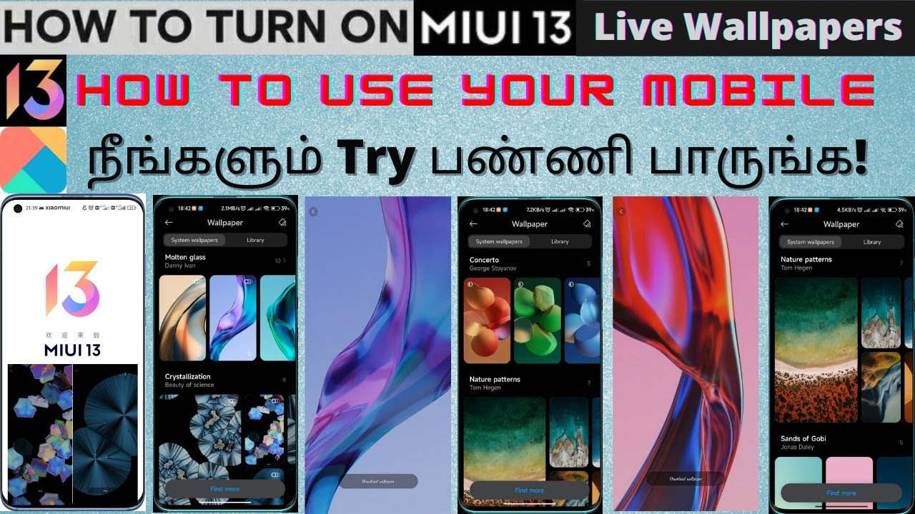MIUI 13 New Live Wallpapers In Your Mobile | How To Set MIUI 13 New Live Super Wallpapers | Tamil