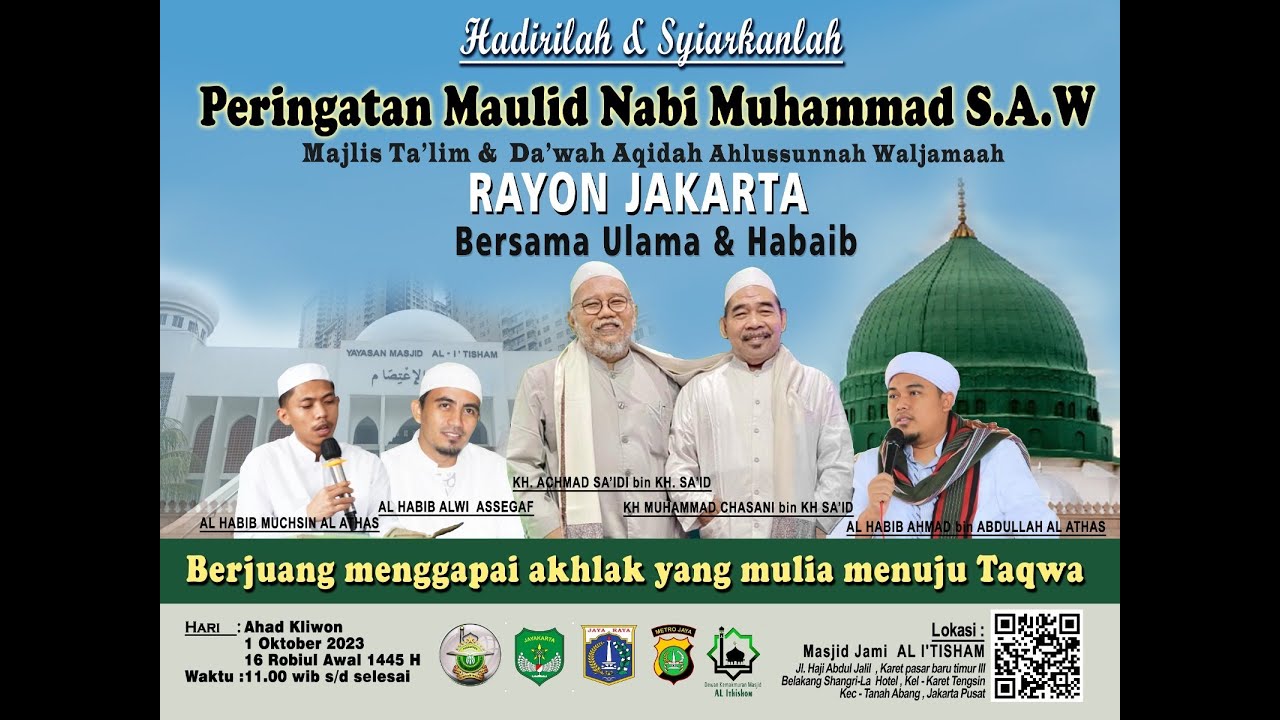 PERINGATAN MAULID NABI MUHAMMAD SAW | MTDA RAYON JAKARTA