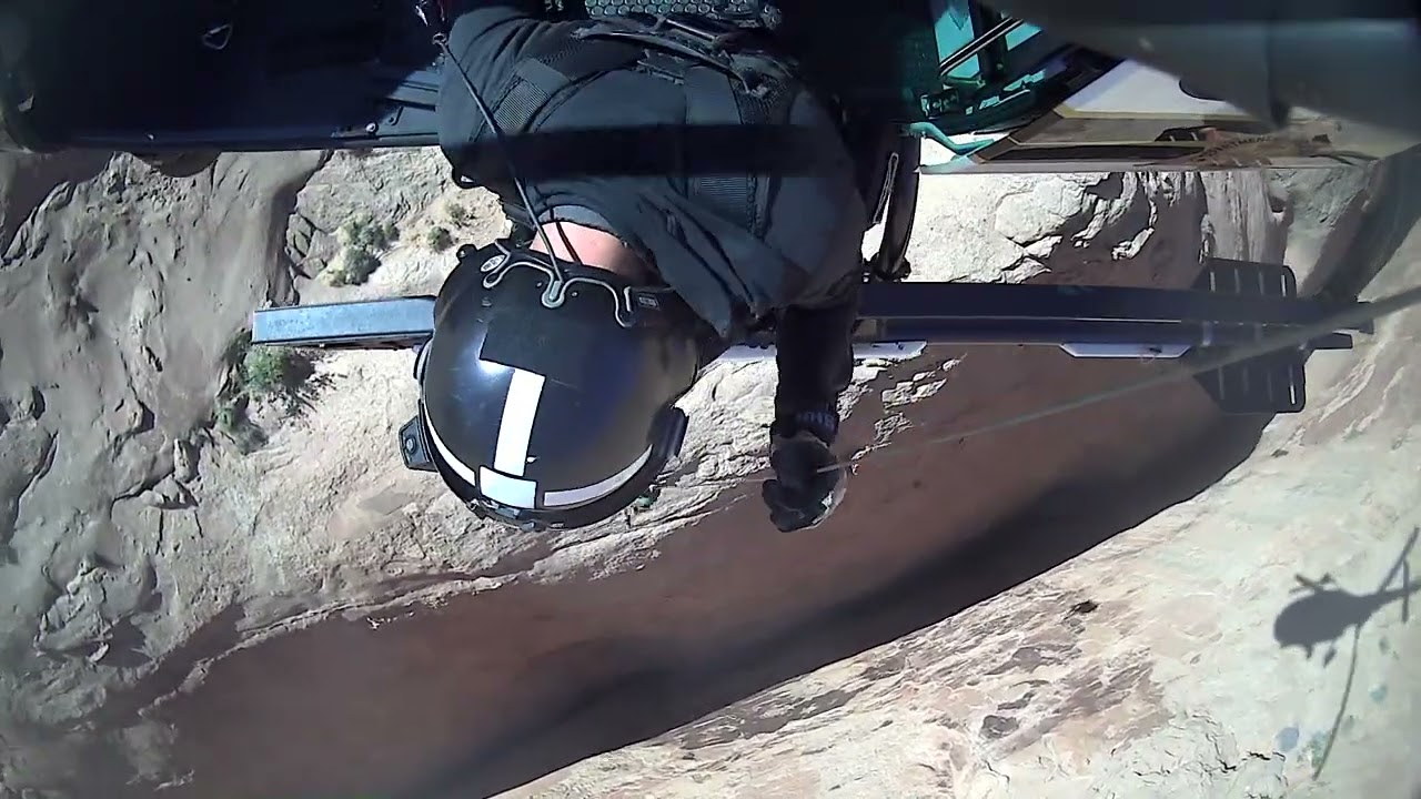 DPS Helicopter Hoist Operation Assist to Garfield County Sheriff's Office