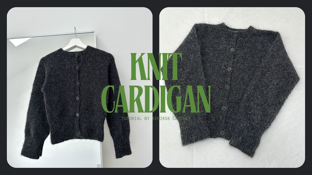 Knit cardigan tutorial I Kenikse Crochet