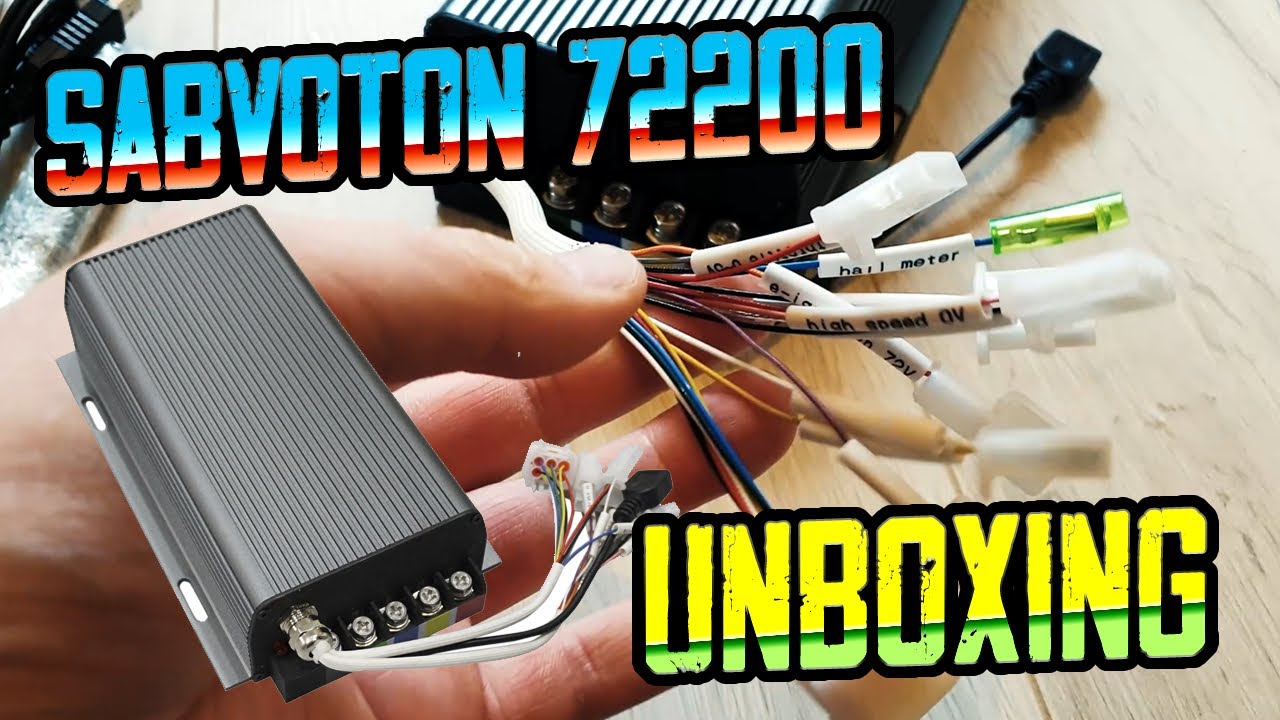 Stecker Erklärung Sabvoton 72200 SMVC 72v 200A E-Bike Controller Unboxing