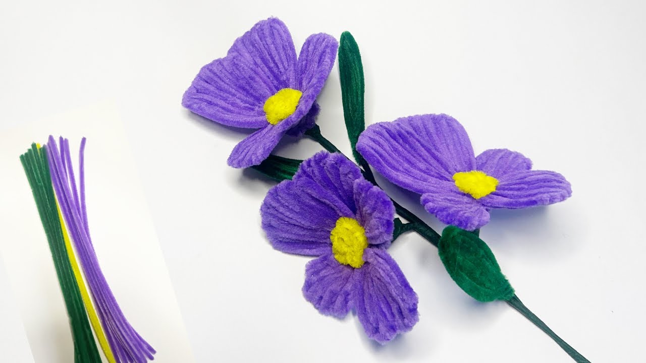 Beautiful flower making idea with Pipe Cleaners | Chenille stems | Home Decoration | Craft ideas