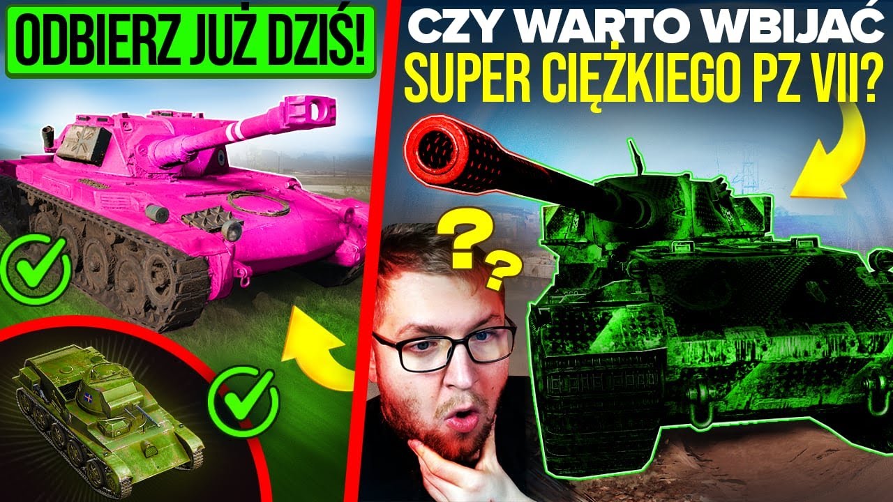 ODBIERAMY DWA CZOŁGI PREMIUM! CZY SUPER CIĘŻKI PZ VII ma SENS? TAJNE TESTY WOT