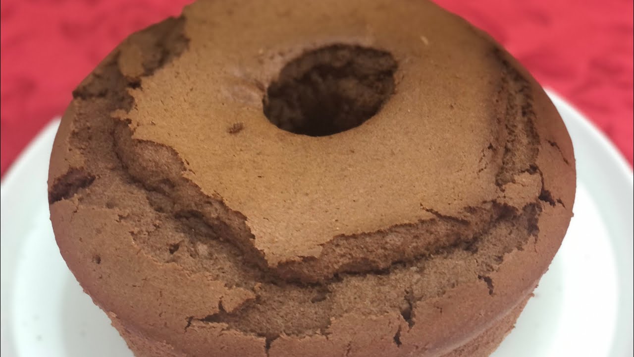 Bolo de fécula de batata com chocolate