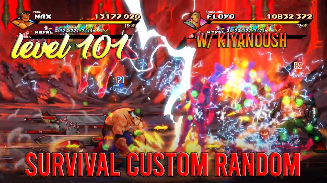 Streets Of Rage 4 - Survival Custom Random w/ @kiyanoush7531 (Level 101)