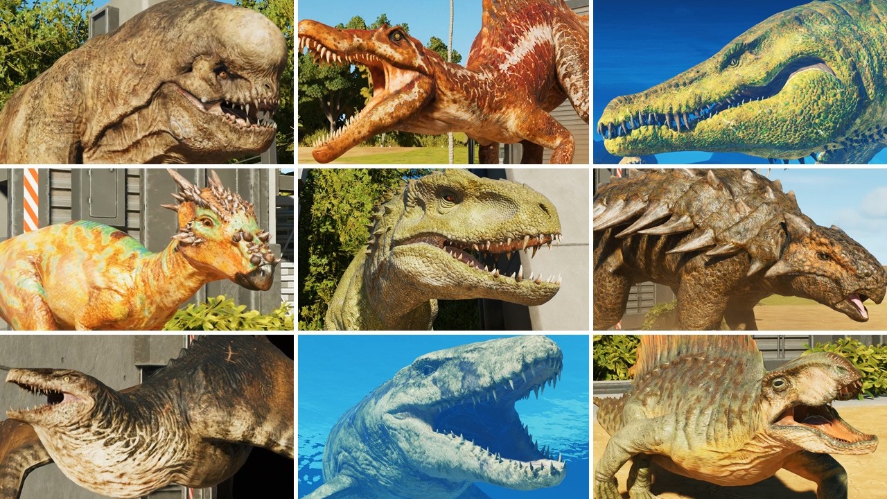 ALL DINOSAURS - Jurassic World Evolution 3