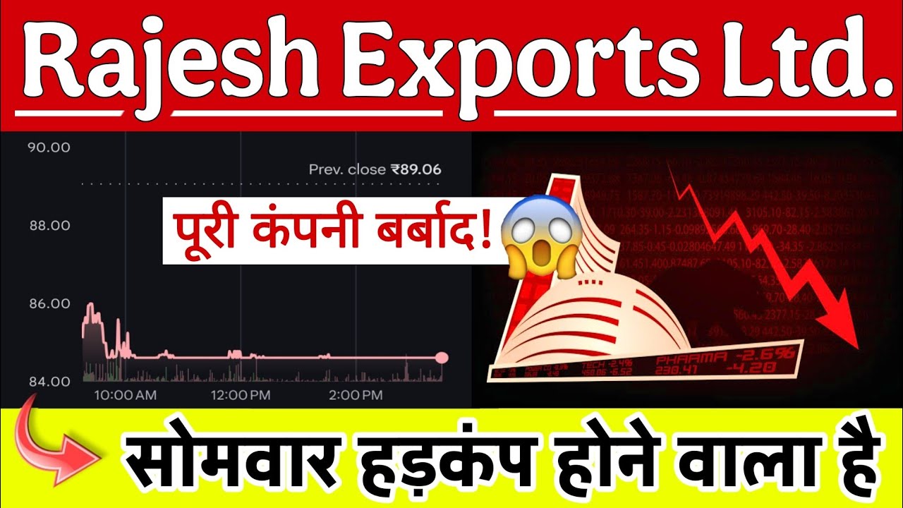 Rajesh Exports share latest news | Why Rajesh Exports share is Falling | Rajesh Exports share target