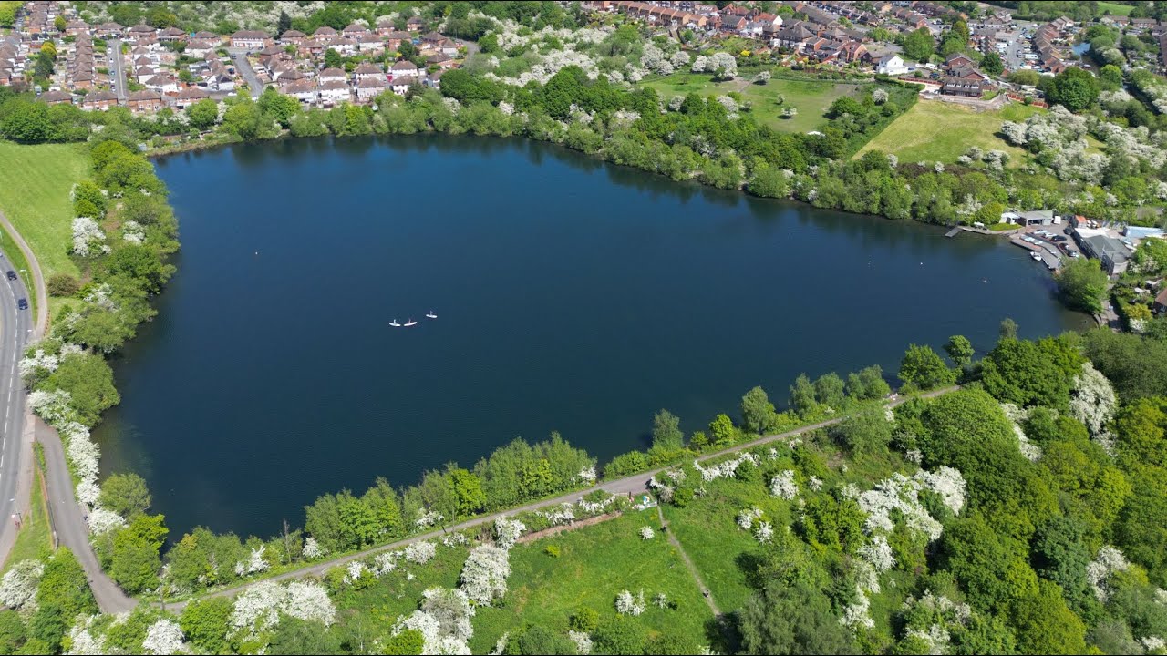 Dudley canal and Netherton reservoir - DJI mini 3 4k