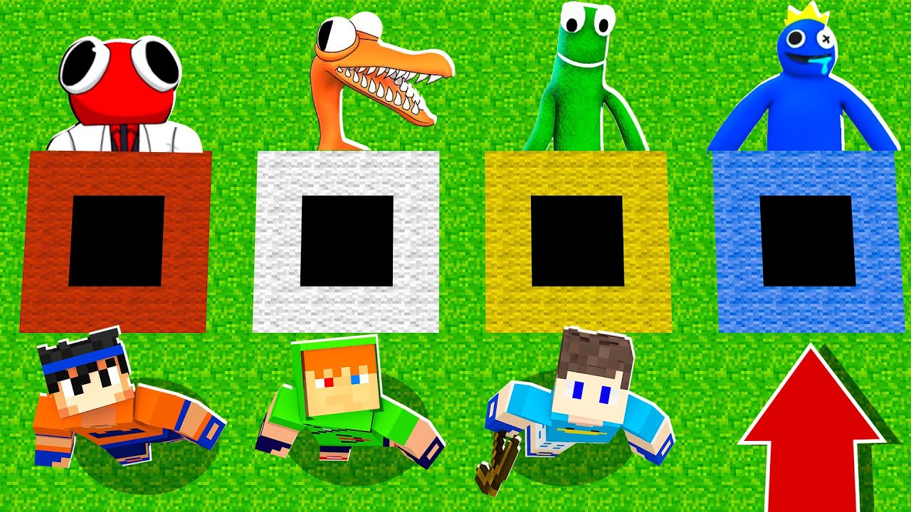 НЕ ВЫБИРАЙ НЕПРАВИЛЬНУЮ ГОЛУБУЮ ДУРУ В MINECRAFT!! (Радужные Друзья)