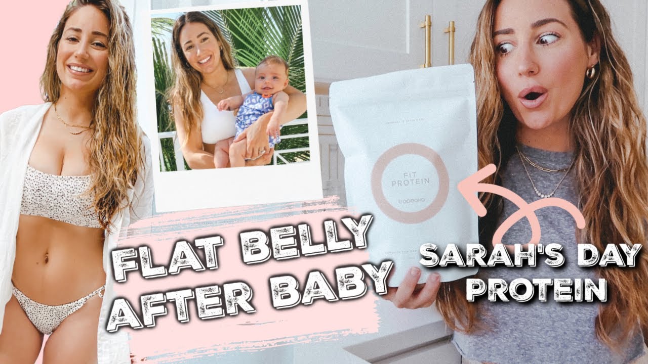 Flat tummy after baby// SARAH'S DAY Protein Review// Target+ Thrive HAUL