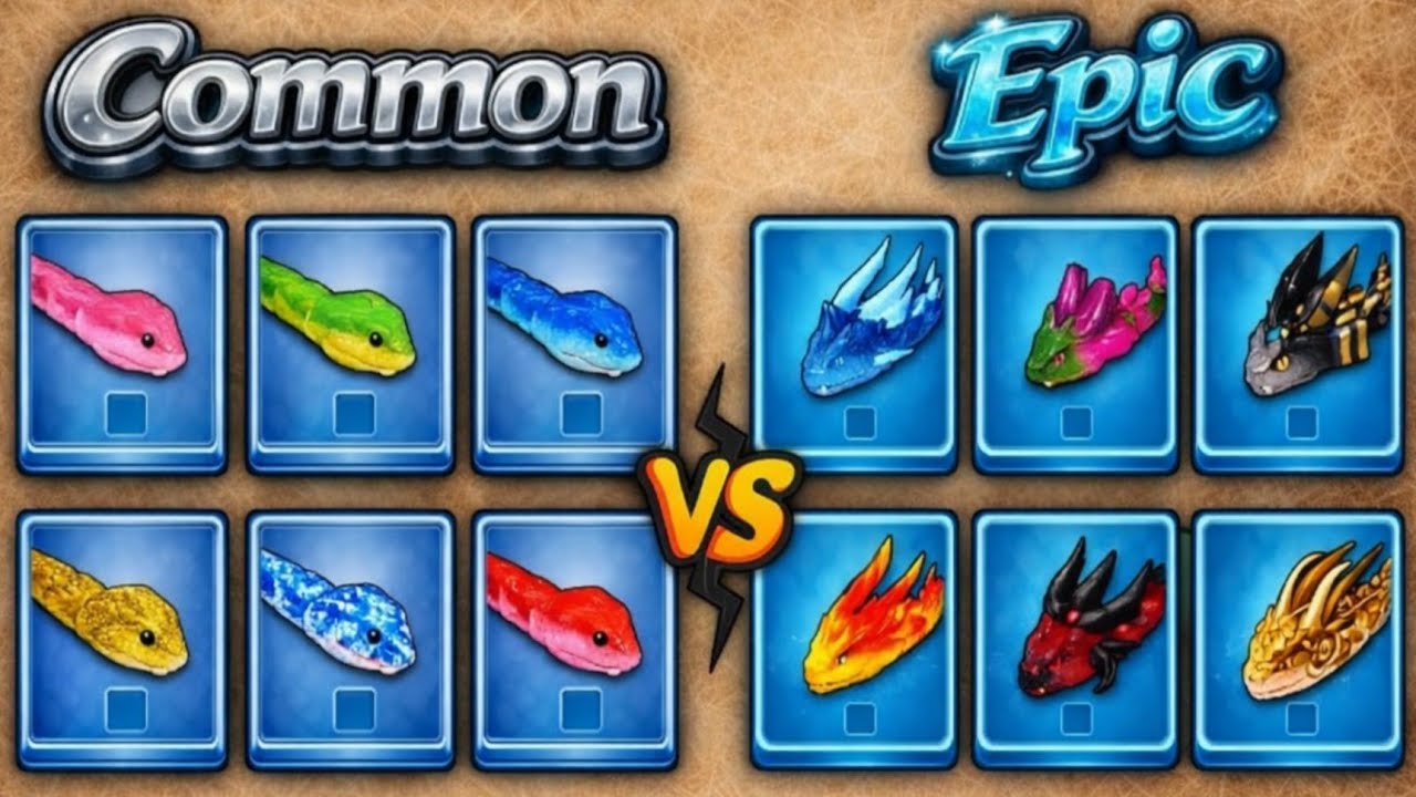 SNAKE CLASH.IO: COMMON vs EPIC Snake Skins Compared! Which Skin is the Better?
