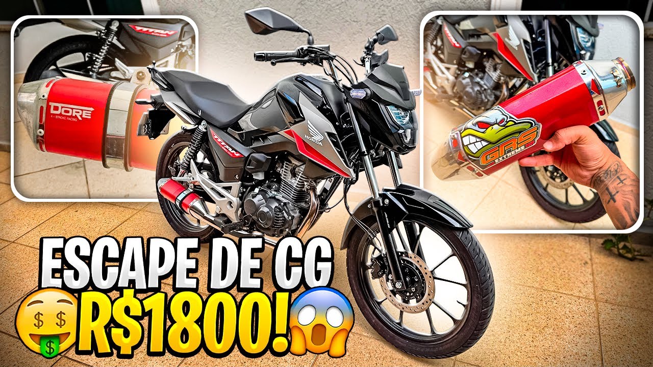 VALE A PENA PAGAR R$1800 REAIS EM UM ESCAPE GRS OU DORE PARA TITAN 160?