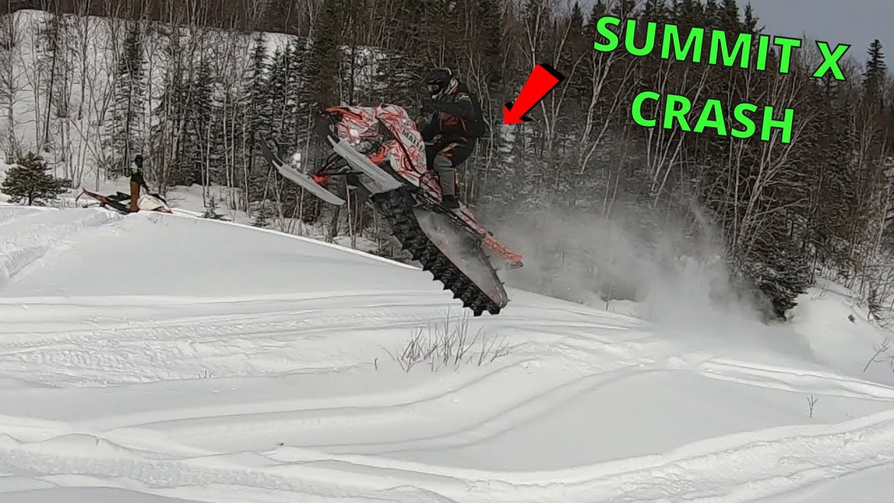 INSANE MOUNTAIN SLED JUMPS || SNOWMOBILE CRASH PART 1