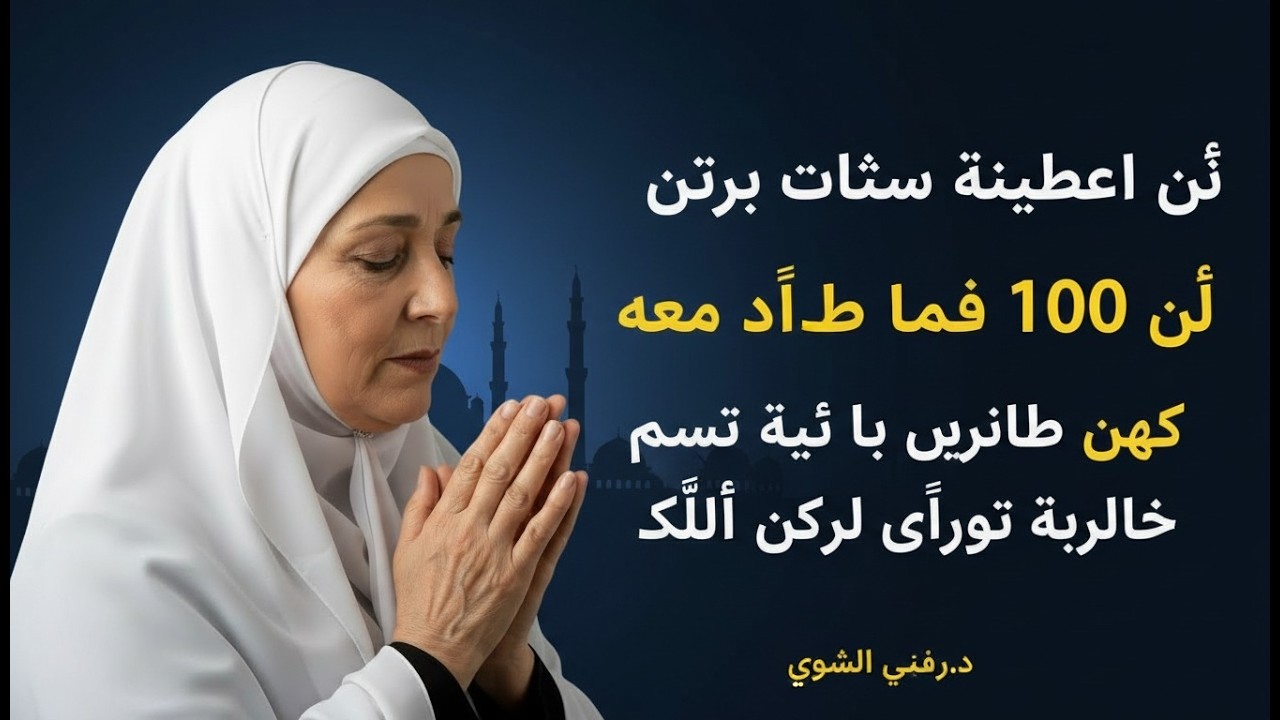 في شعبان بعد الفجر قل هذا الدعاء 100 مرة تُفتح لك أبواب رزق أغلقت طويلاً  - د. هيفاء يونس - راہِ فرق