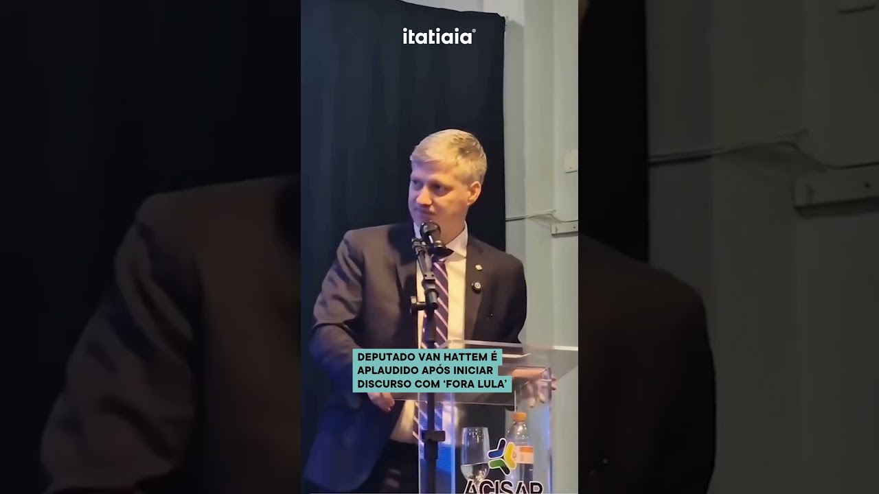 DEPUTADO VAN HATTEM &Eacute; APLAUDIDO EM EVENTO AP&Oacute;S DIZER 'FORA LULA'