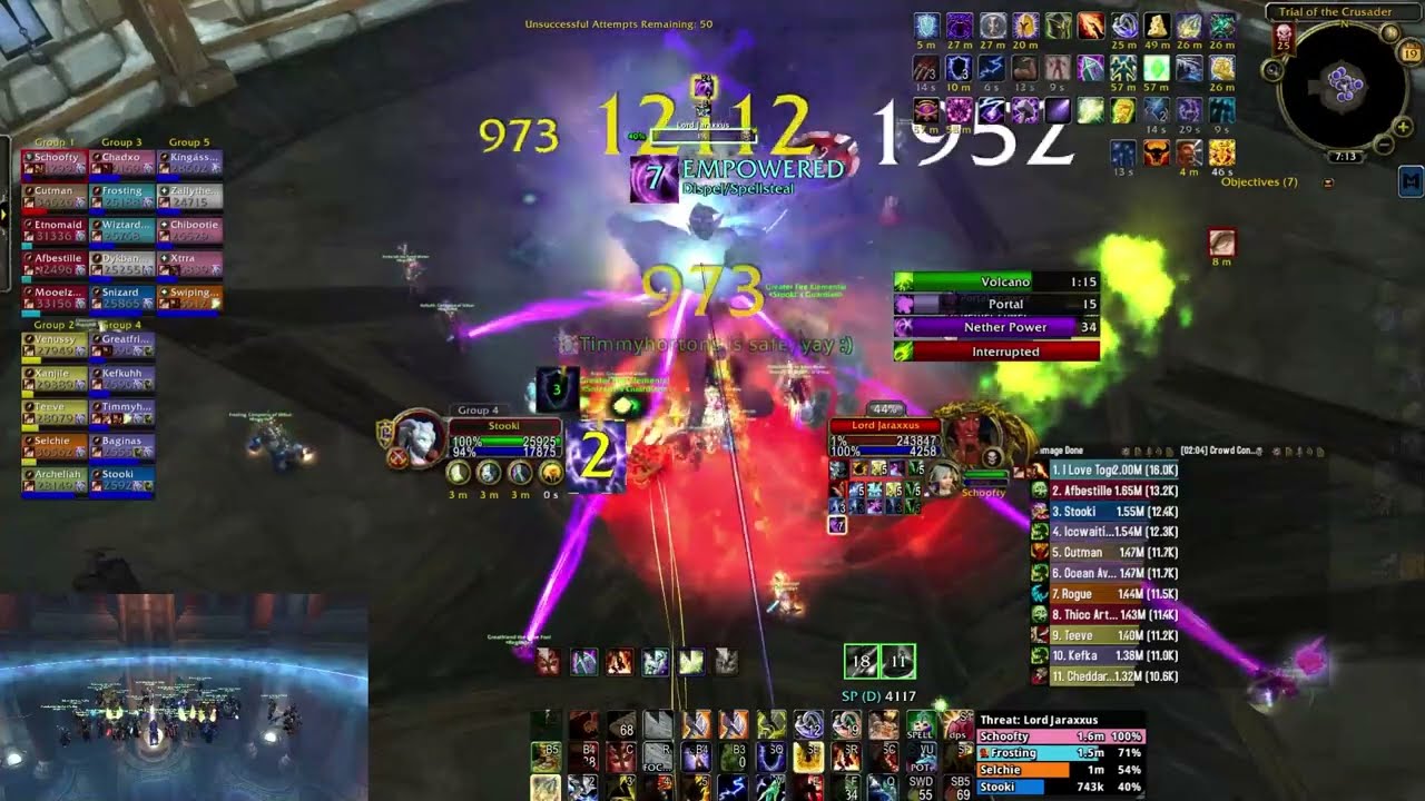 TOGC 25m HEROIC JARAXXUS RANK #1 ENHANCEMENT SHAMAN ALLIANCE (Grobbulus)