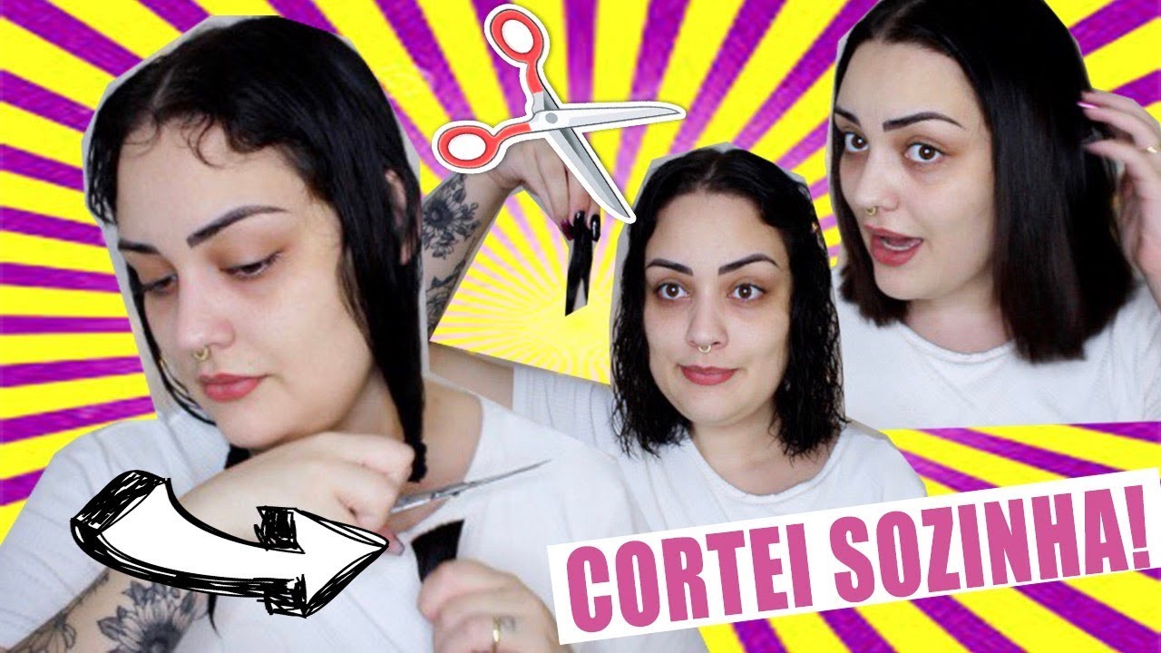 O CORTE RETO DA MODA / CORTEI SOZINHA EM CASA!