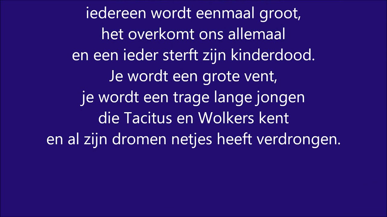 Boudewijn de Groot - Voor de overlevenden