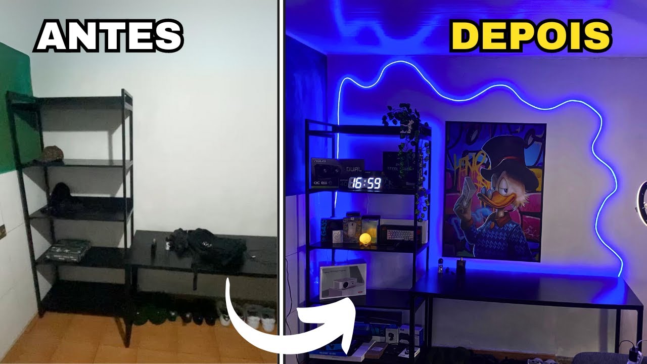Transformando meu Quarto Gamer de Pobre