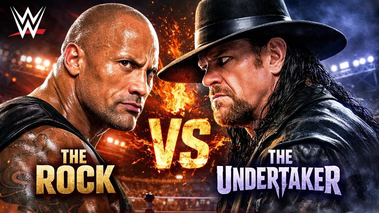 The Rock vs The Undertaker – Full Fight | WWE Classic Showdown #wwe #trending #viral #therock #video