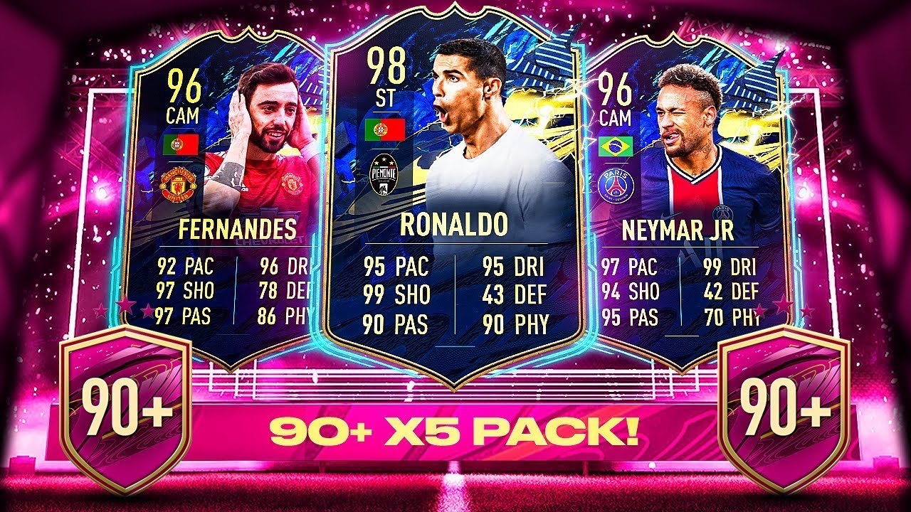 MY FIVE 90 RATED RARE PLAYER PACK